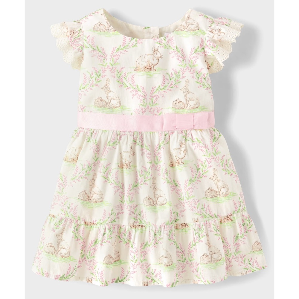 Adorable floral bunny dress - Easter
